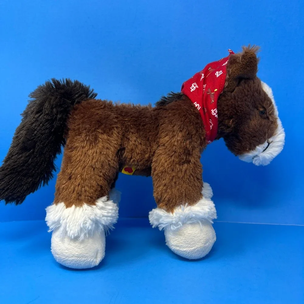 Build A Bear Plush Medium Brown‎ St Louis Cardinals Budweiser Clydesdale 2014